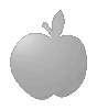 Hartschaumplatte in Apfel-Form konturgefräst <br>einseitig 4/0-farbig bedruckt