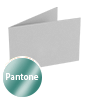 Klapp-Visitenkarten quer 5/5 farbig mit einseitigem vollflächigem UV-Lack <br>beidseitig bedruckt (CMYK 4-farbig + 1 Pantone-Sonderfarbe)
