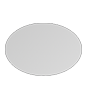 Leichtschaumplatte STADUR oval (oval konturgefräst) <br>einseitig 4/0-farbig bedruckt