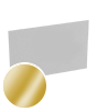 Visitenkarten quer 5/0 farbig 90 x 50 mm mit einseitigem vollflächigem UV-Lack <br>einseitig bedruckt (CMYK 4-farbig + 1 Gold-Sonderfarbe)