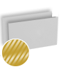 Visitenkarten quer 5/5 farbig 90 x 50 mm mit einseitigem partiellem UV-Lack <br>beidseitig bedruckt (CMYK 4-farbig + 1 Gold-Sonderfarbe)