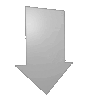 Weiße Wellpappe in Pfeil-Form konturgefräst <br>einseitig 4/0-farbig bedruckt
