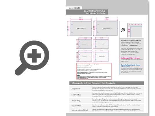 Product Bild loseblattsammlung_din_a5_quer__236_bl__tter_pro_sammlung__vorne_farbig_(4_0)