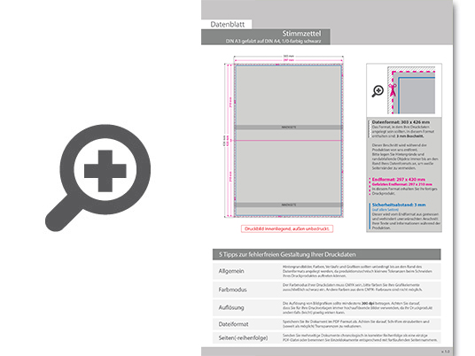 Product Bild stimmzettel_din_a3_gefalzt_auf_din_a4__1_0-farbig_schwarz_(einseitig_bedruckt)