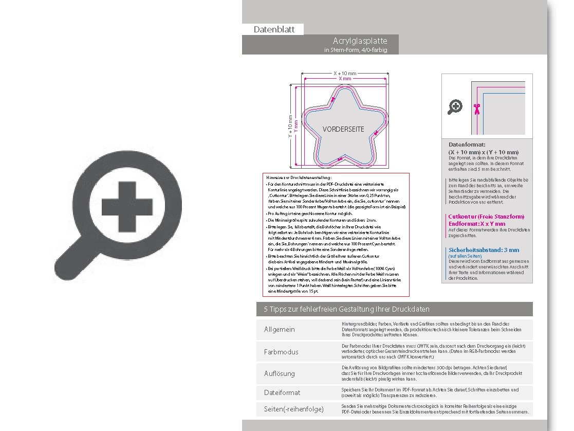 Product Bild acrylplatte_mit_echtglasbeschichtung_in_stern-form_konturgefr__st___einseitig_4_0-farbig_bedruckt