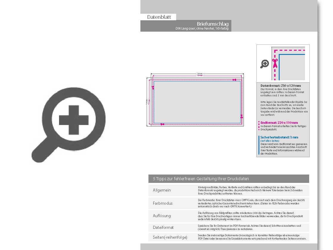 Product Bild briefumschlag_din_lang_quer__haftklebend_ohne_fenster__einseitig_1_0_schwarz-_wei___bedruckt