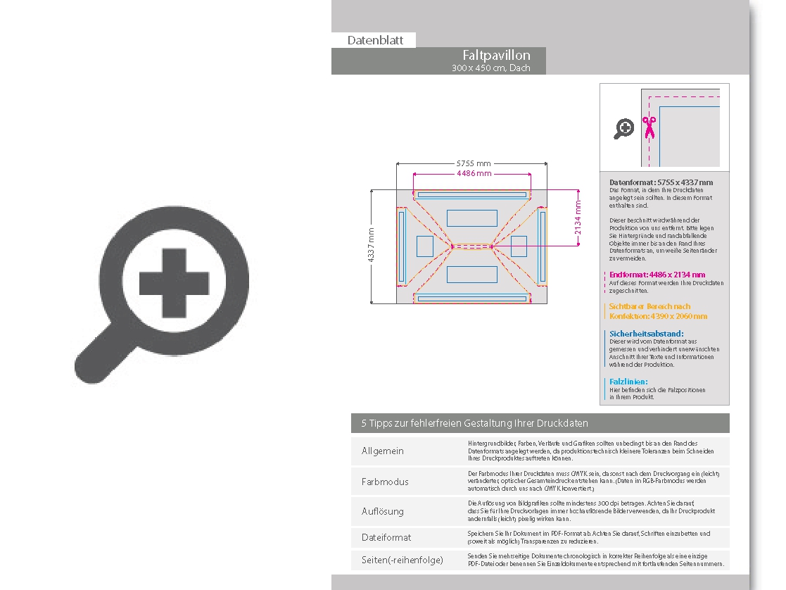 Product Bild faltpavillon_300_x_450_cm_mit_einseitig_bedrucktem_dach_inkl__tasche_&_montage-kit