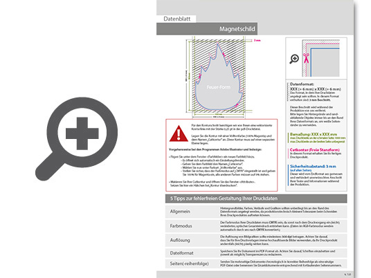 Product Bild hochwertiges_magnetschild_in_feuer-form