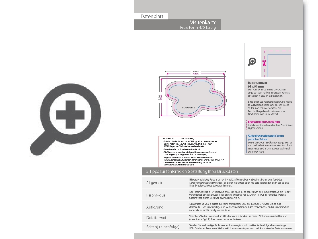 Product Bild visitenkarte_freie_form__1-seitig__4_0-farbig_cmyk