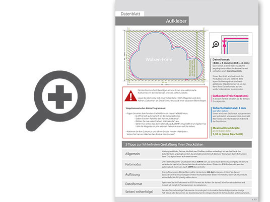 Product Bild wiederabl__sbare_klebefolie_in_wolke-form_konturgeschnitten___einseitig_4_0-farbig_bedruckt